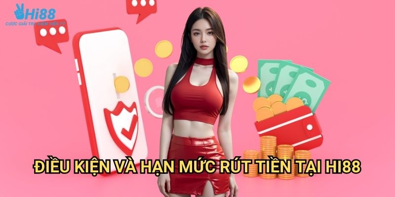 Rút tiền Hi88 - Quy trình thanh toán nhanh trong 5 phút 2 Điều kiện và hạn mức rút tiền tại Hi88