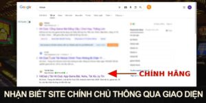 Quan sát giao diện để phát hiện web thật